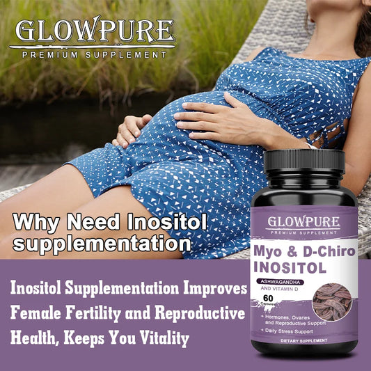 Hormone Balance Supplement for Women - Inositol with D3 for Menstrual Regulation, Hair Growth & Fat Support