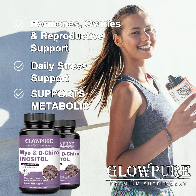 Hormone Balance Supplement for Women - Inositol with D3 for Menstrual Regulation, Hair Growth & Fat Support