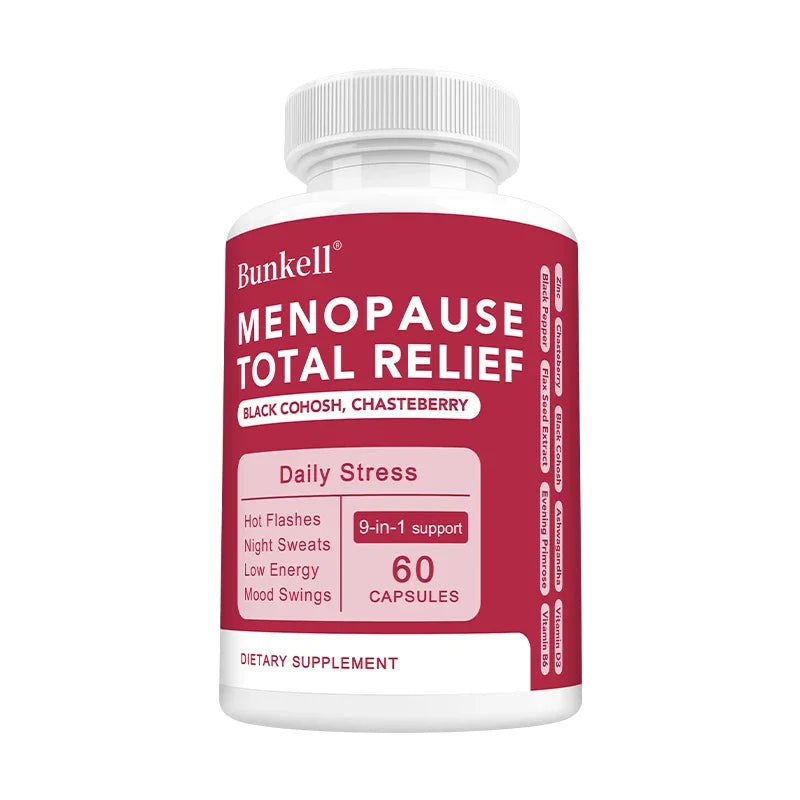 9-in-1 Herbal Menopause Supplement for Women - Hormone Balance Capsules for Night Sweats Hot Flashes & Mood Swings, Vegan