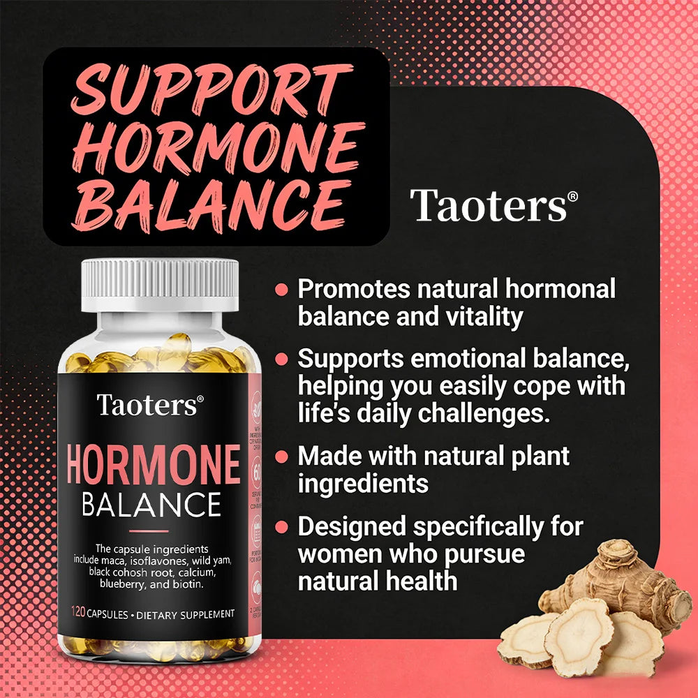 Herbal Menopause Supplement for Women To Support Female Hormone Balance and Healthy Ovarian Function, Enhancing Mood